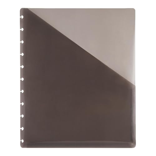 TUL Custom Note-Taking System Discbound Pocket Dividers, 8 1/2″ x 11″, Letter Size, Gray, Pack Of 2