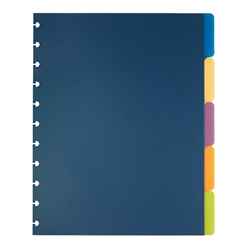 TUL Custom Note-Taking System Discbound Tab Dividers, 8 1/2″ x 11″, Letter Size, Assorted Colors